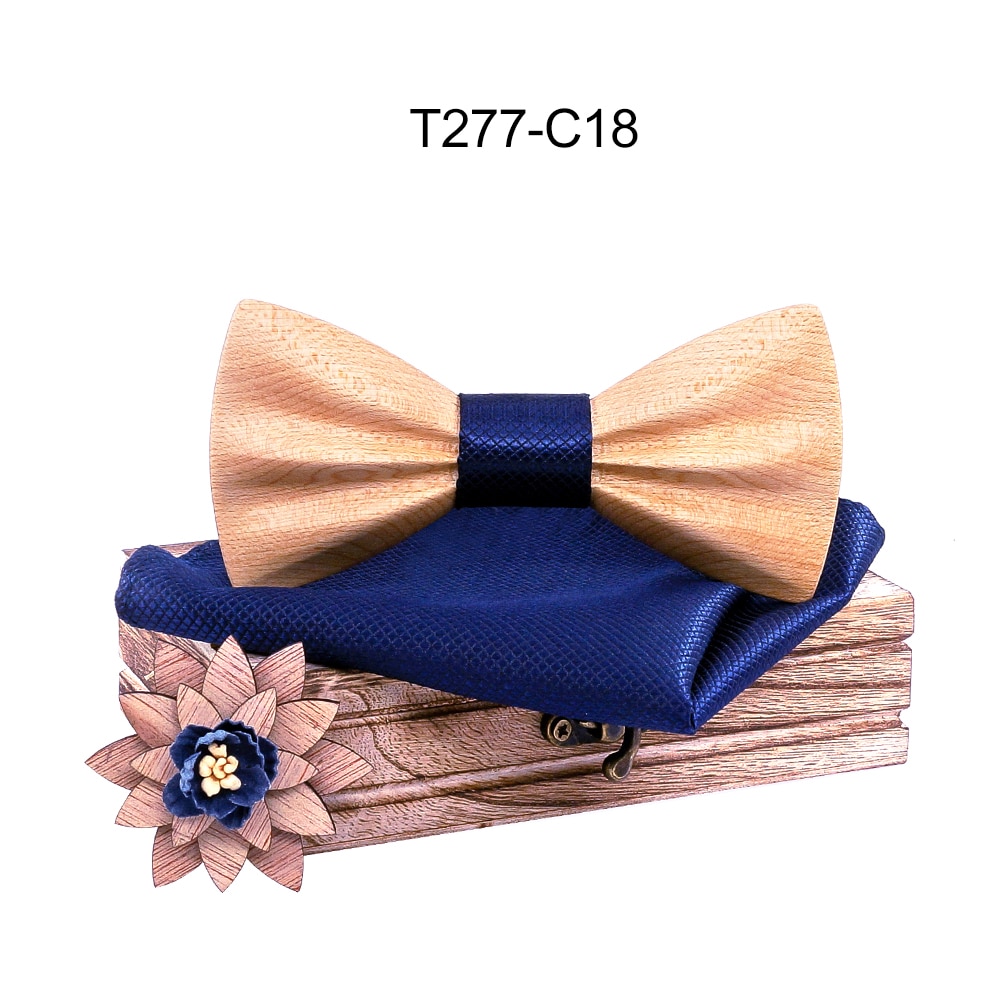 Boy's Fashion Wooden Bow Tie Set Boy's Fashion Wooden Bow Tie Set