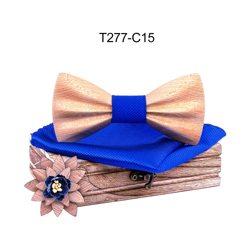 Boy's Fashion Wooden Bow Tie Set Boy's Fashion Wooden Bow Tie Set
