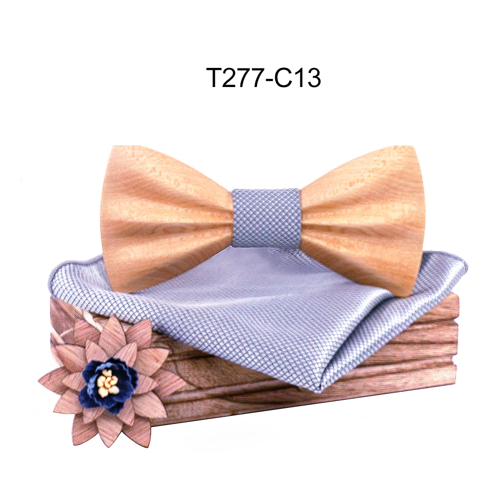 Boy's Fashion Wooden Bow Tie Set Boy's Fashion Wooden Bow Tie Set