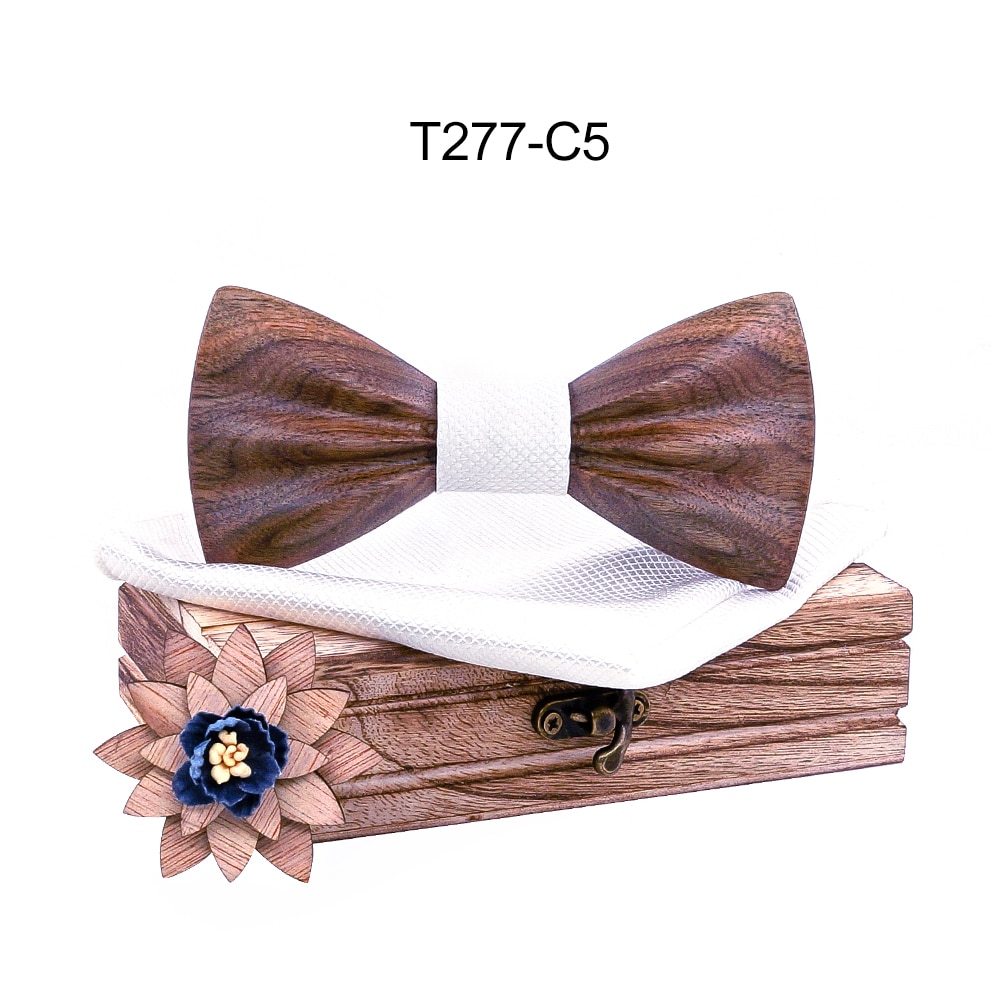 Boy's Fashion Wooden Bow Tie Set Boy's Fashion Wooden Bow Tie Set