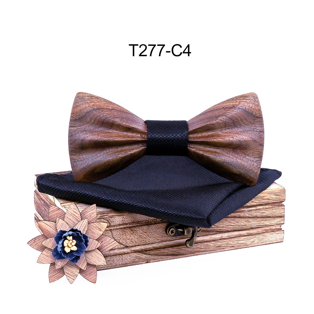 Boy's Fashion Wooden Bow Tie Set Boy's Fashion Wooden Bow Tie Set
