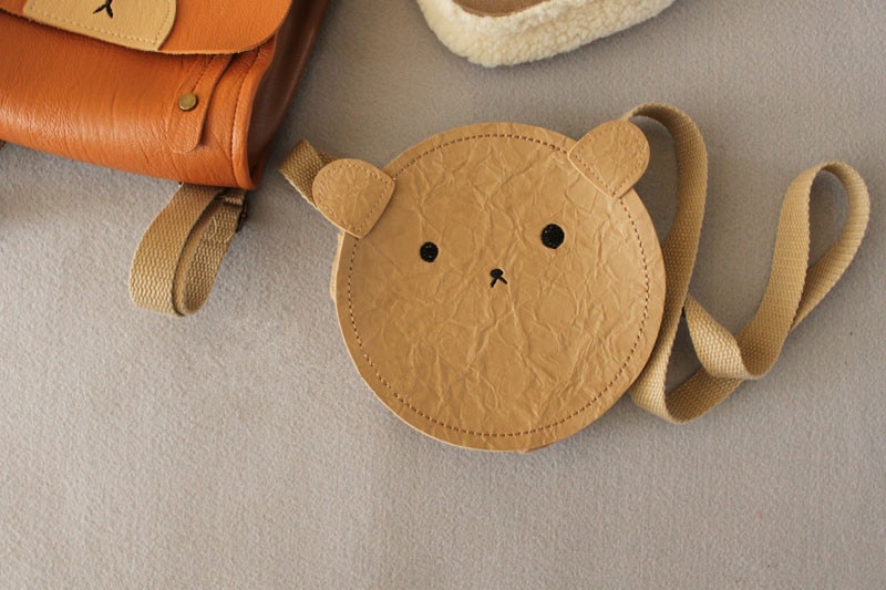 Bear Stylized Leather Backpack for Baby Bear Stylized Leather Backpack for Baby