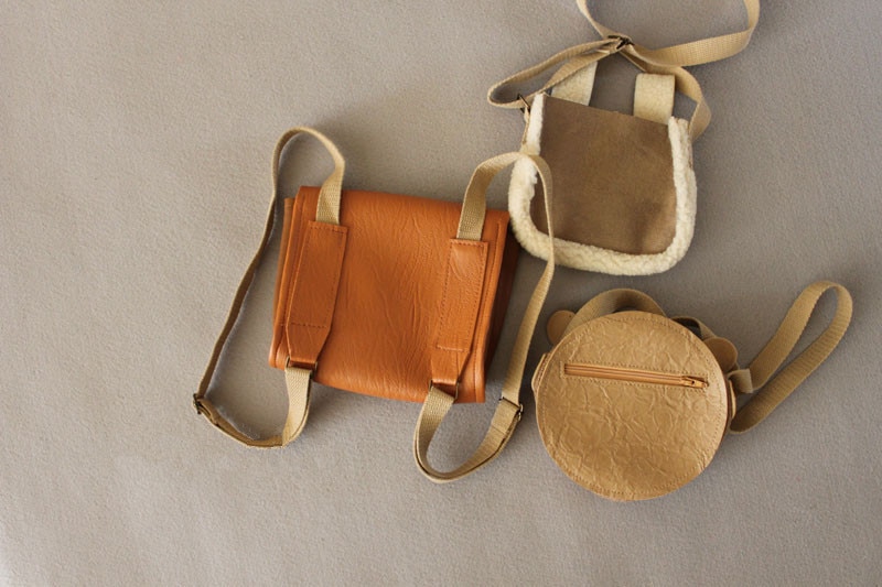 Bear Stylized Leather Backpack for Baby Bear Stylized Leather Backpack for Baby