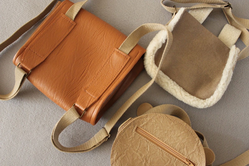 Bear Stylized Leather Backpack for Baby Bear Stylized Leather Backpack for Baby