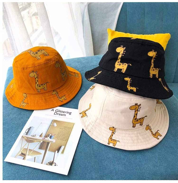 Cartoon Giraffe Printed Sun Hat for Kids Cartoon Giraffe Printed Sun Hat for Kids