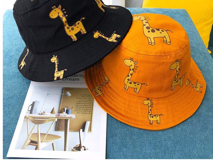 Cartoon Giraffe Printed Sun Hat for Kids Cartoon Giraffe Printed Sun Hat for Kids