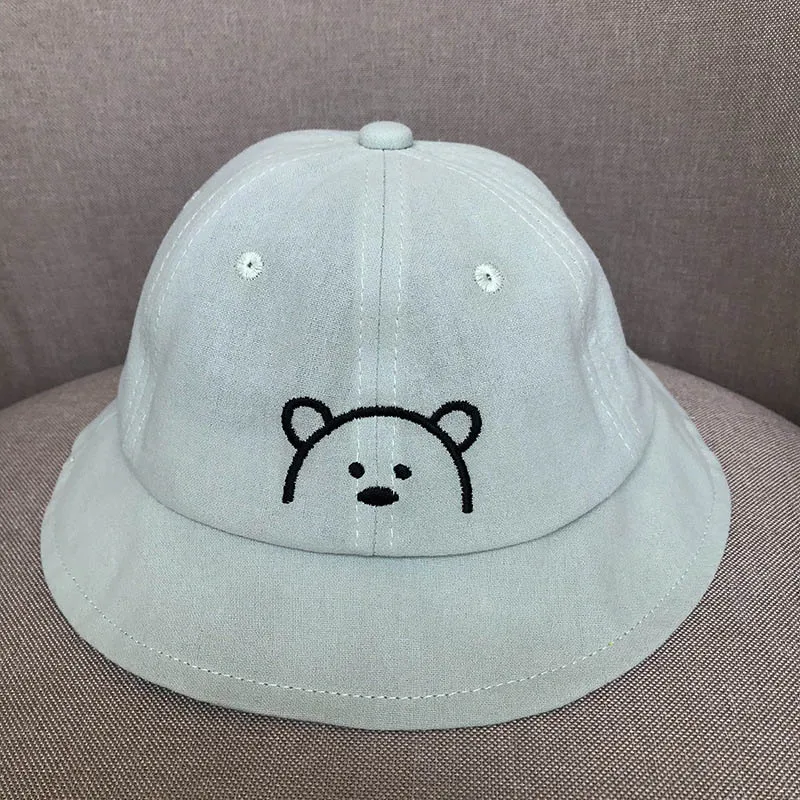 Cartoon Bear Printed Kid's Bucket Hat