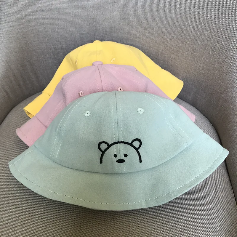 Cartoon Bear Printed Kid's Bucket Hat