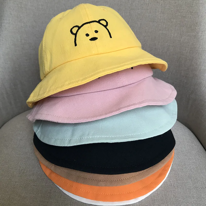 Cartoon Bear Printed Kid's Bucket Hat