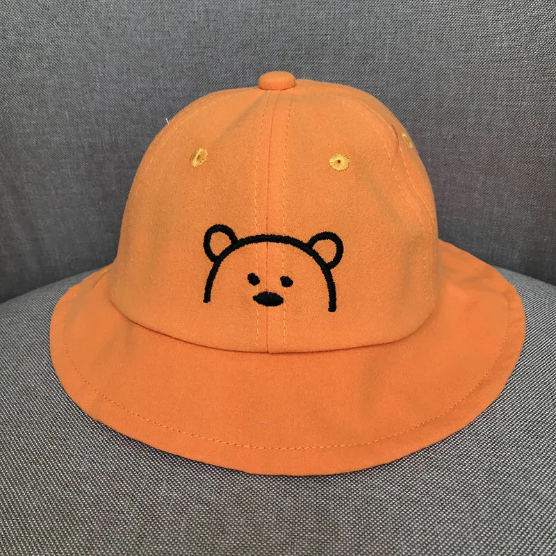 Cartoon Bear Printed Kid's Bucket Hat