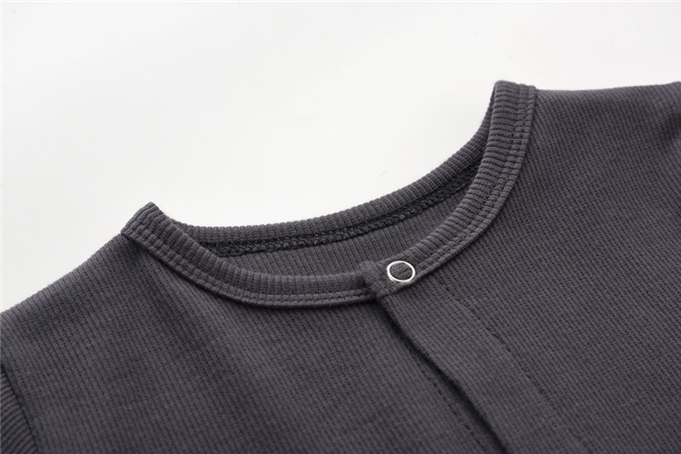 Solid Color Footed Sleep and Play Baby Bodysuit