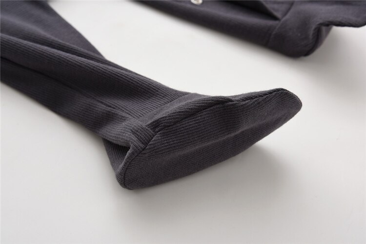 Solid Color Footed Sleep and Play Baby Bodysuit