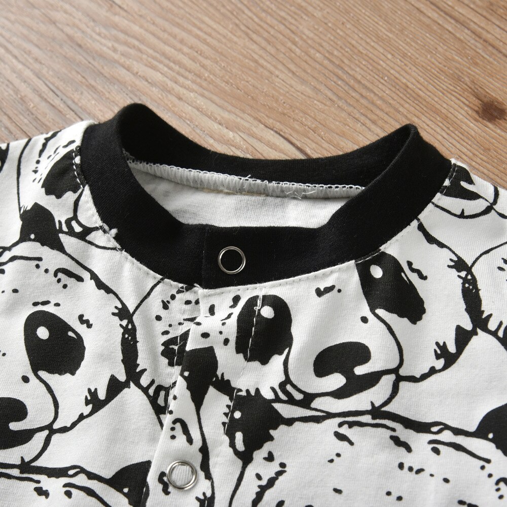 Baby's Panda Print Romper and Hat 2 Pcs Set Baby's Panda Print Romper and Hat 2 Pcs Set