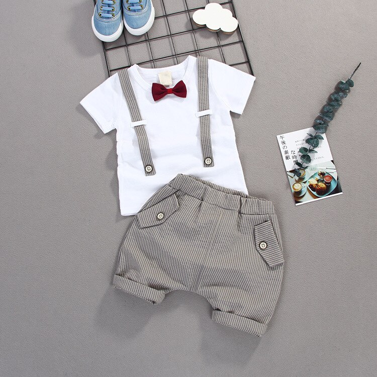 Two-Piece Cotton Clothing Set for Baby Boys