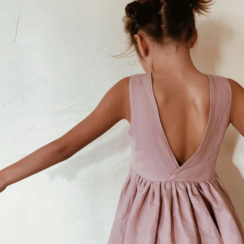 Linen Dress for Girls Linen Dress for Girls