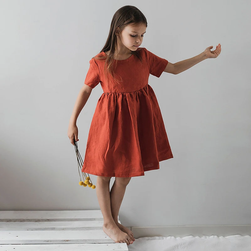 O-Neck Dress for Girls O-Neck Dress for Girls