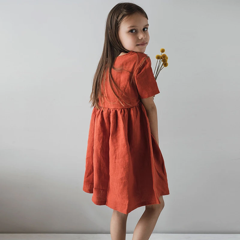 O-Neck Dress for Girls O-Neck Dress for Girls