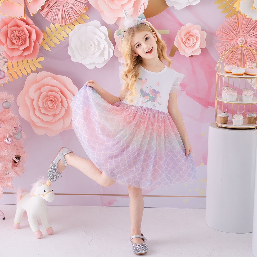 Girls' Colorful Princess Dress Girls' Colorful Princess Dress