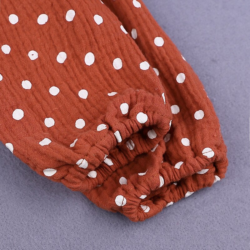 Ruffled Cotton Polka Dot Top Ruffled Cotton Polka Dot Top