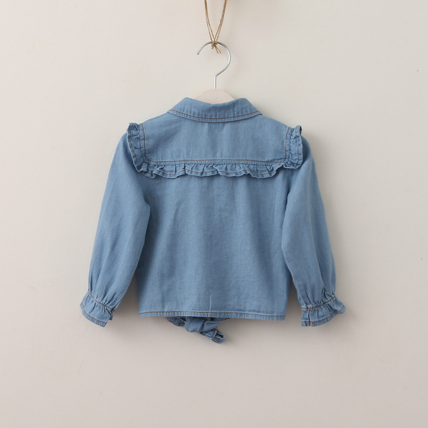 Girl's Boho Style Denim Shirt