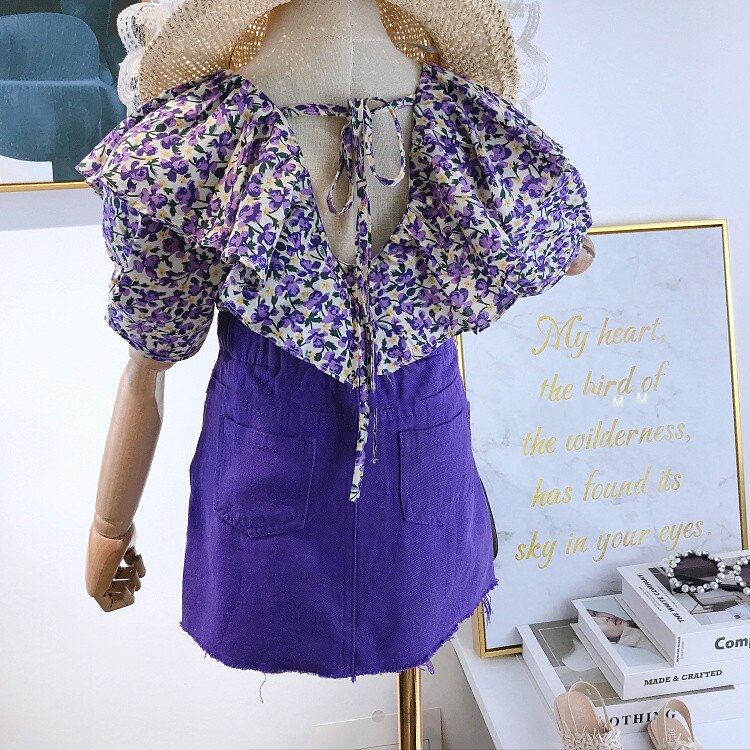 Summer High Waist Skirt Clothing Set, 2 Pcs Summer High Waist Skirt Clothing Set, 2 Pcs