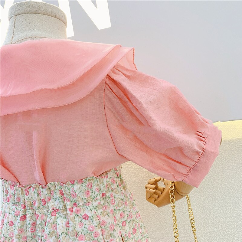 Summer High Waist Skirt Clothing Set, 2 Pcs Summer High Waist Skirt Clothing Set, 2 Pcs