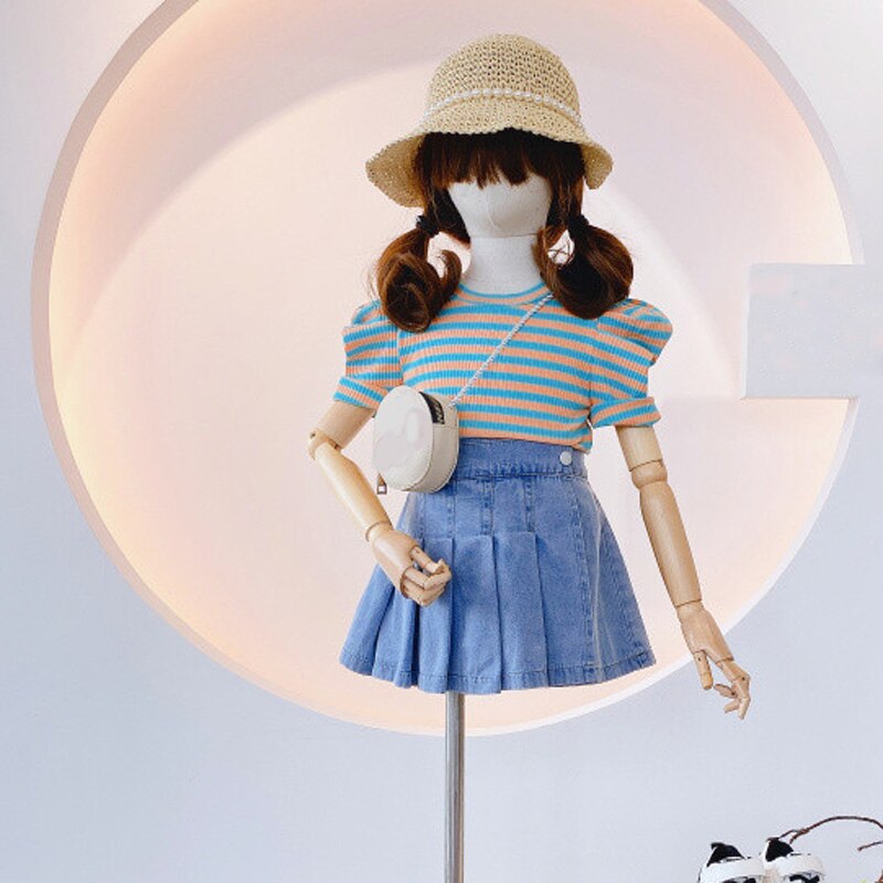 Summer High Waist Skirt Clothing Set, 2 Pcs Summer High Waist Skirt Clothing Set, 2 Pcs