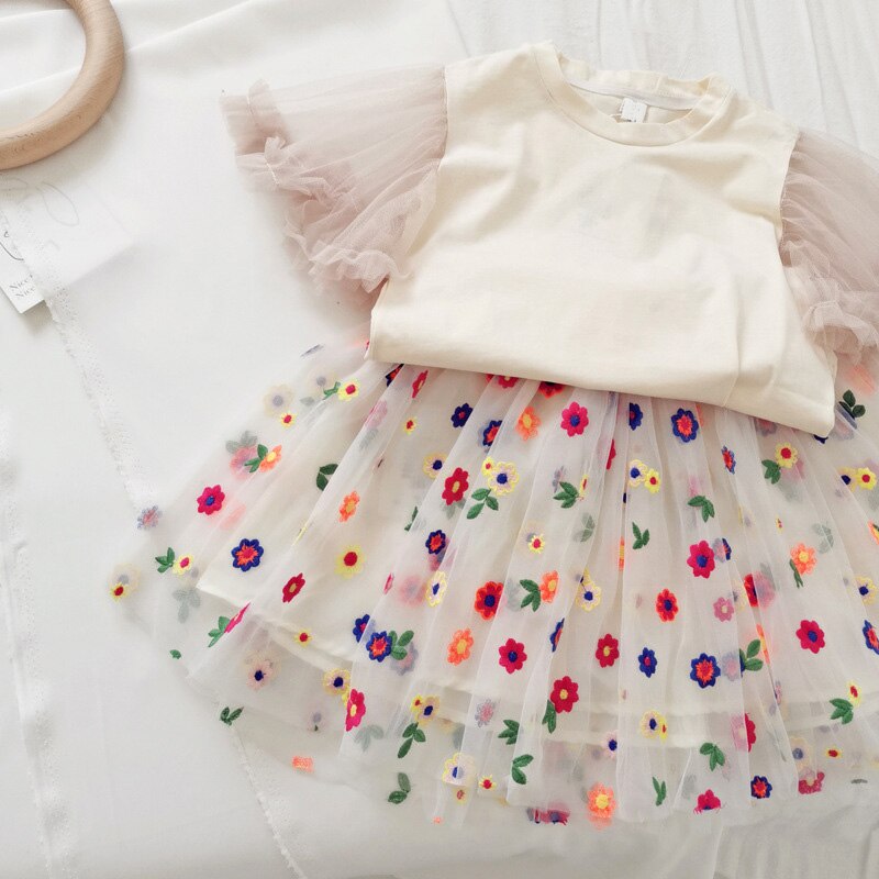 Summer High Waist Skirt Clothing Set, 2 Pcs Summer High Waist Skirt Clothing Set, 2 Pcs