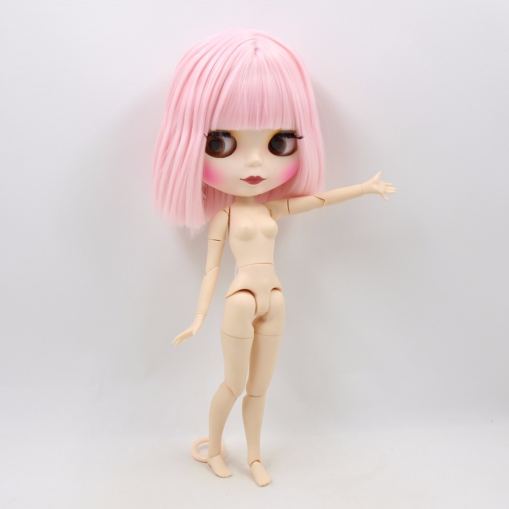 Short Pink Hair Blyth Doll with Joint/Normal Body for Kids
