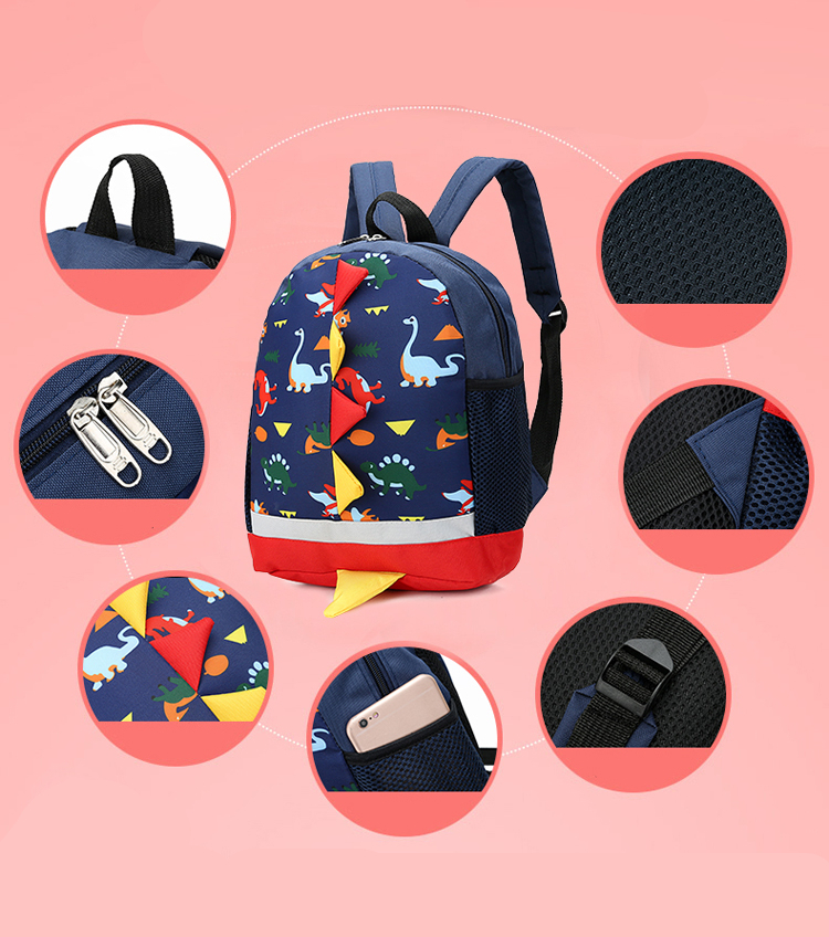 Cartoon Dinosaur Shaped Kid's Backpack Cartoon Dinosaur Shaped Kid's Backpack